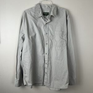 Eddie Bauer Shirt Mens XXL Beige‎ Outdoors Work Hiking Button Up Casual